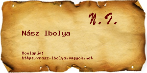 Nász Ibolya névjegykártya